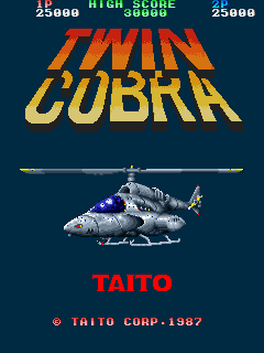 Twin cobra title screen